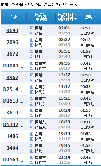 霍州站最新列车时刻表全面解析